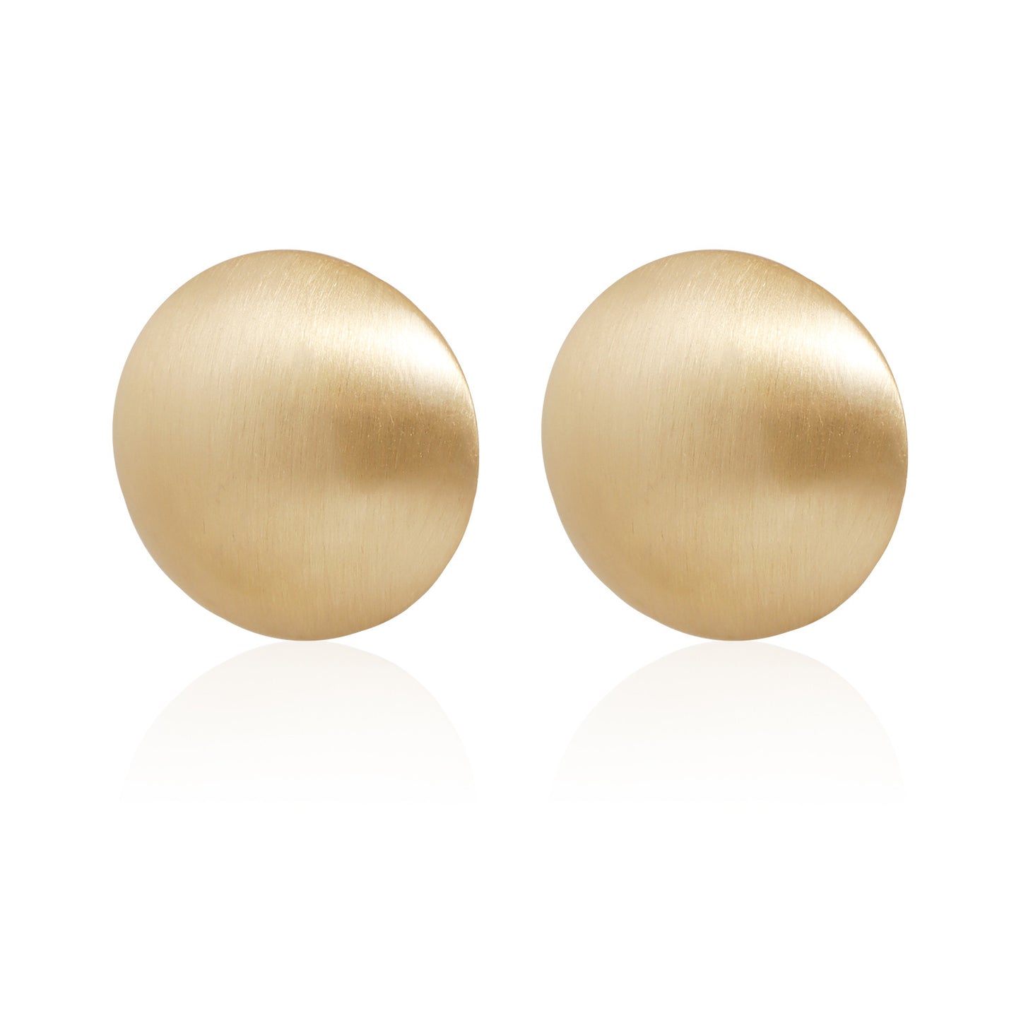 Vintage Geometric Round Brushed Plated Zinc Alloy Stud Earrings for Women
