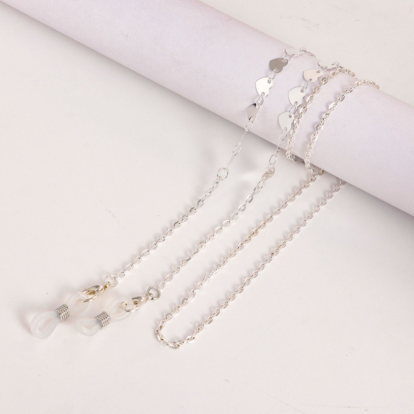 Minimalist Alloy Mask and Eyeglass Chain