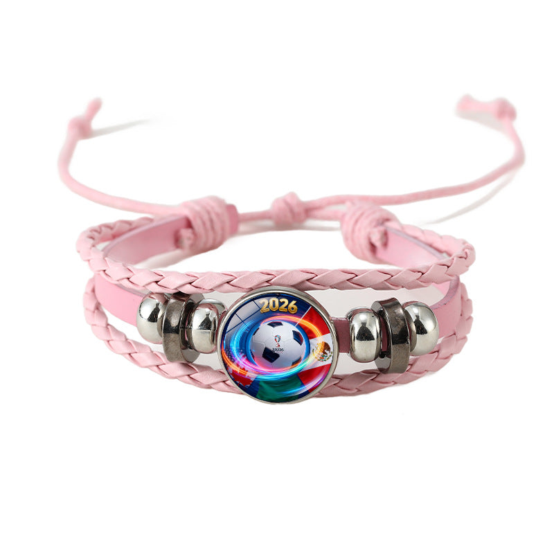 Casual Geometric Plated Leather Bracelet Unisex Fashion Wristband