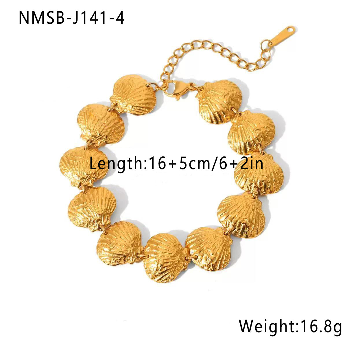 Conjunto de collar geométrico con concha de acero inoxidable chapado en oro de 18 quilates de moda para mujer, vacaciones de verano en el océano