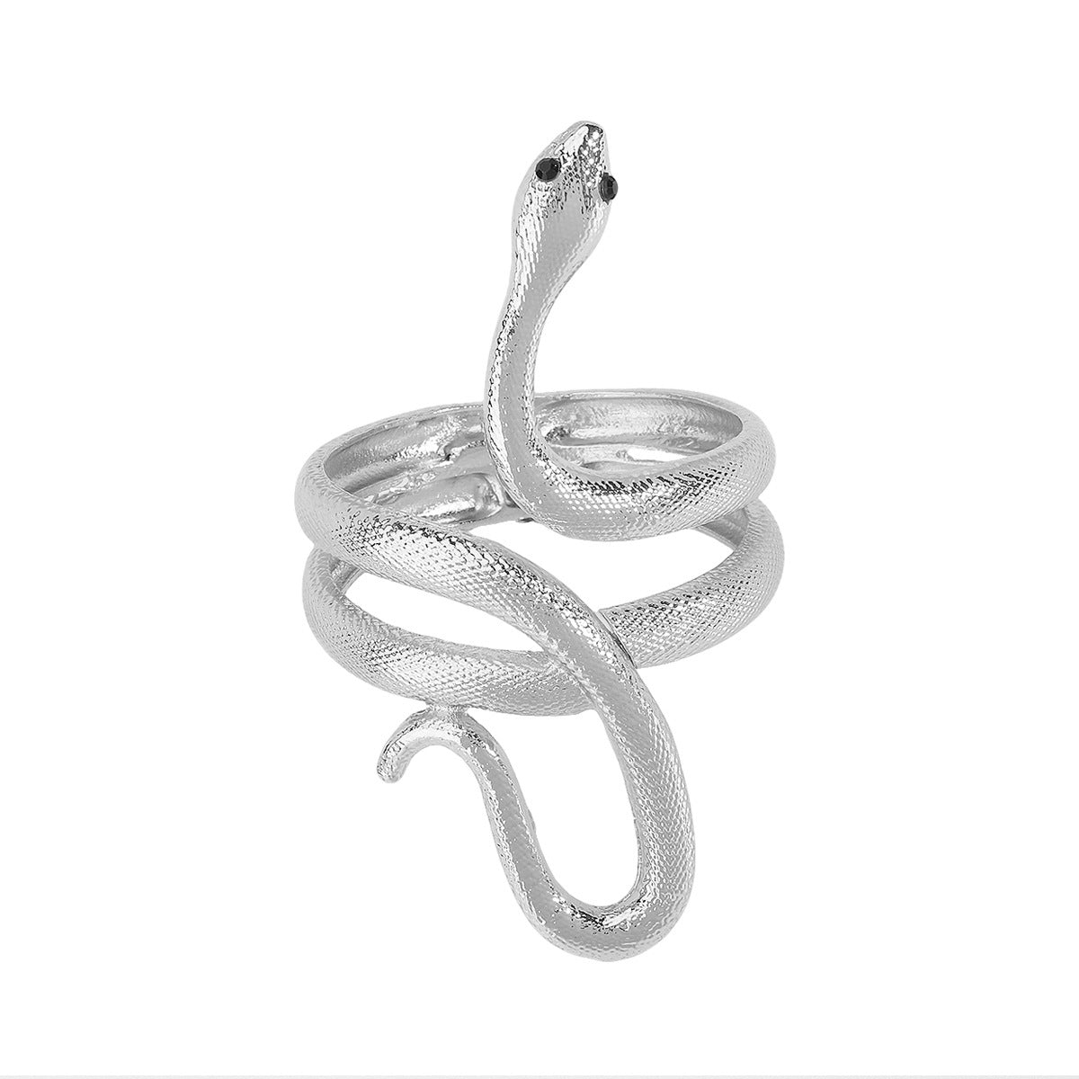 Pulsera de aleación con forma de serpiente minimalista para mujer con acabado chapado