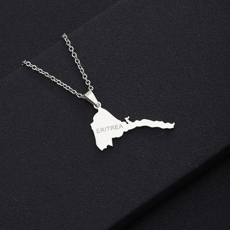 Collana in acciaio inossidabile con lettera geometrica, ciondolo in acciaio al titanio, finitura galvanizzata, catena a O, accessorio moda unisex