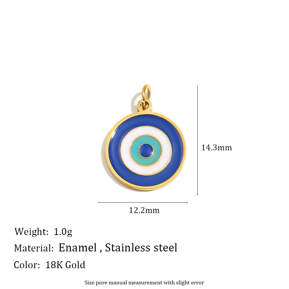18K Gold Plated Stainless Steel Bow Star Charm Bar for Women