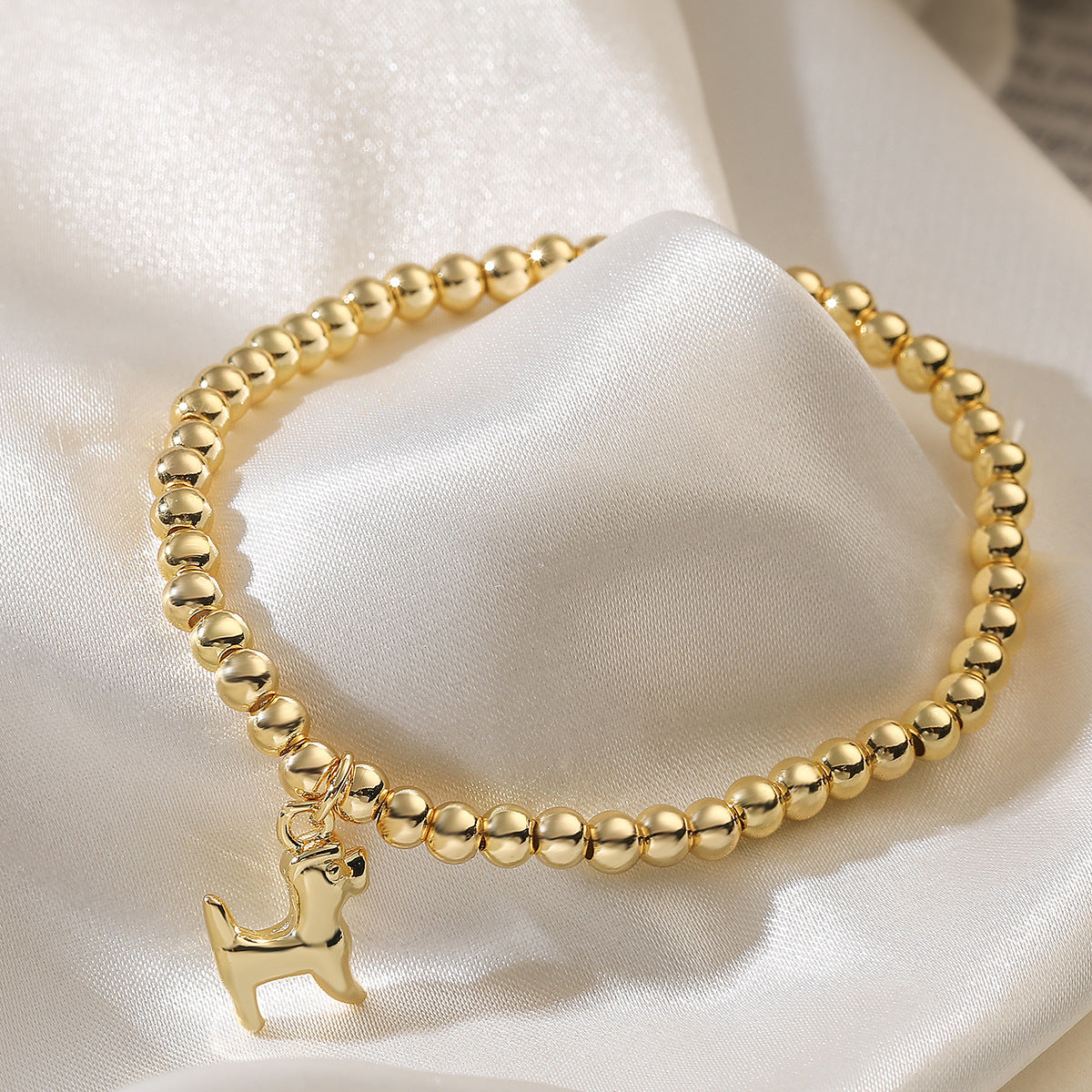 Minimalist 18K Gold Plated Geometric Conch Sun Brass Bracelet with Micro-inlaid Cubic Zirconia Irregular Design for Women