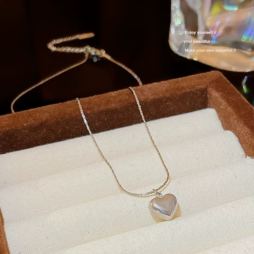 Sweet Heart Titanium Steel Plated Necklace for Women