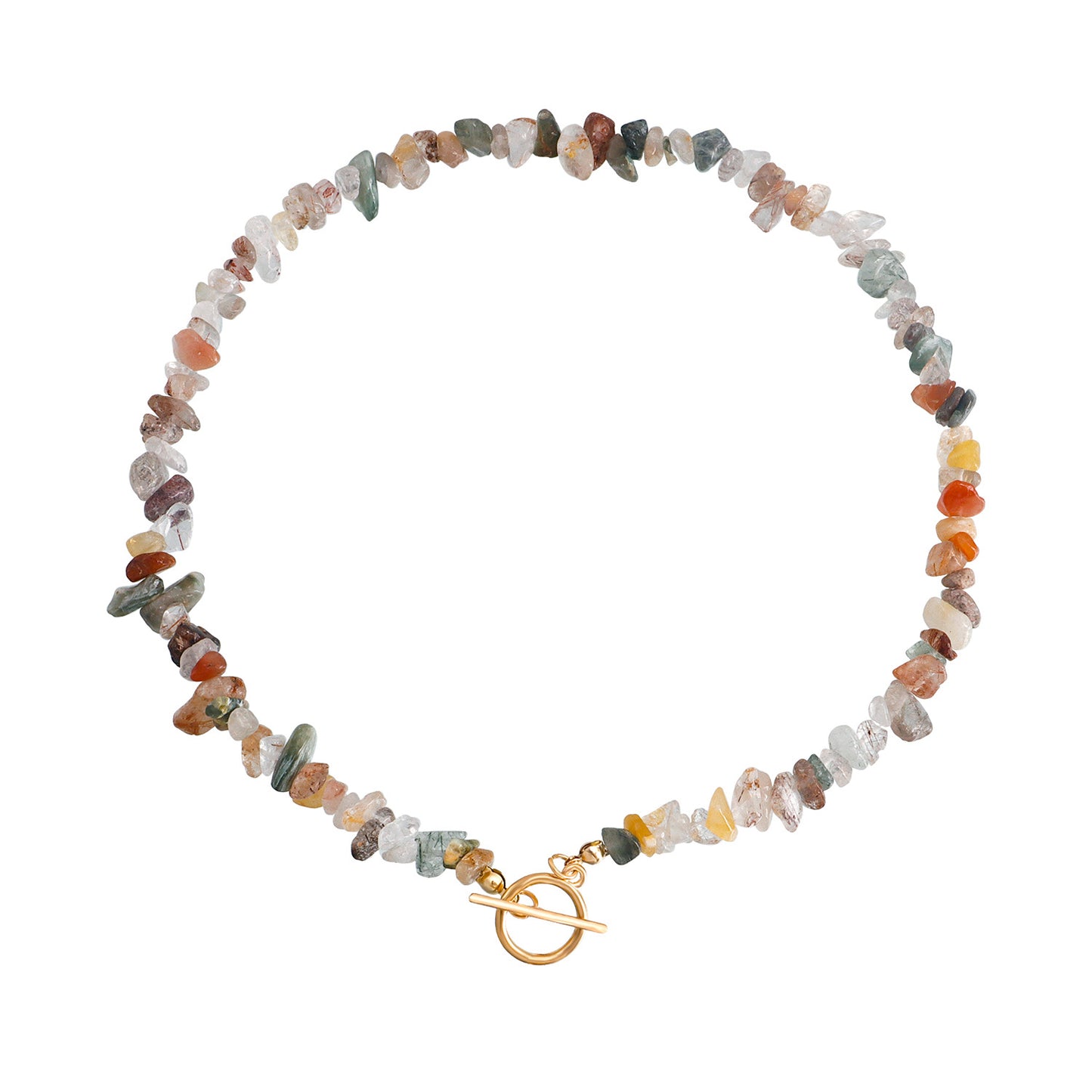Minimalist Geometric Alloy Necklace with Pearl Accents and Turquoise Beads for Women