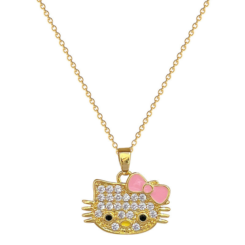 Collar con Colgante de Mariposa Lujoso y Dulce Cadena de Acero Inoxidable Gargantilla Geométrica de Diamantes de Imitación para Mujer y Hombre