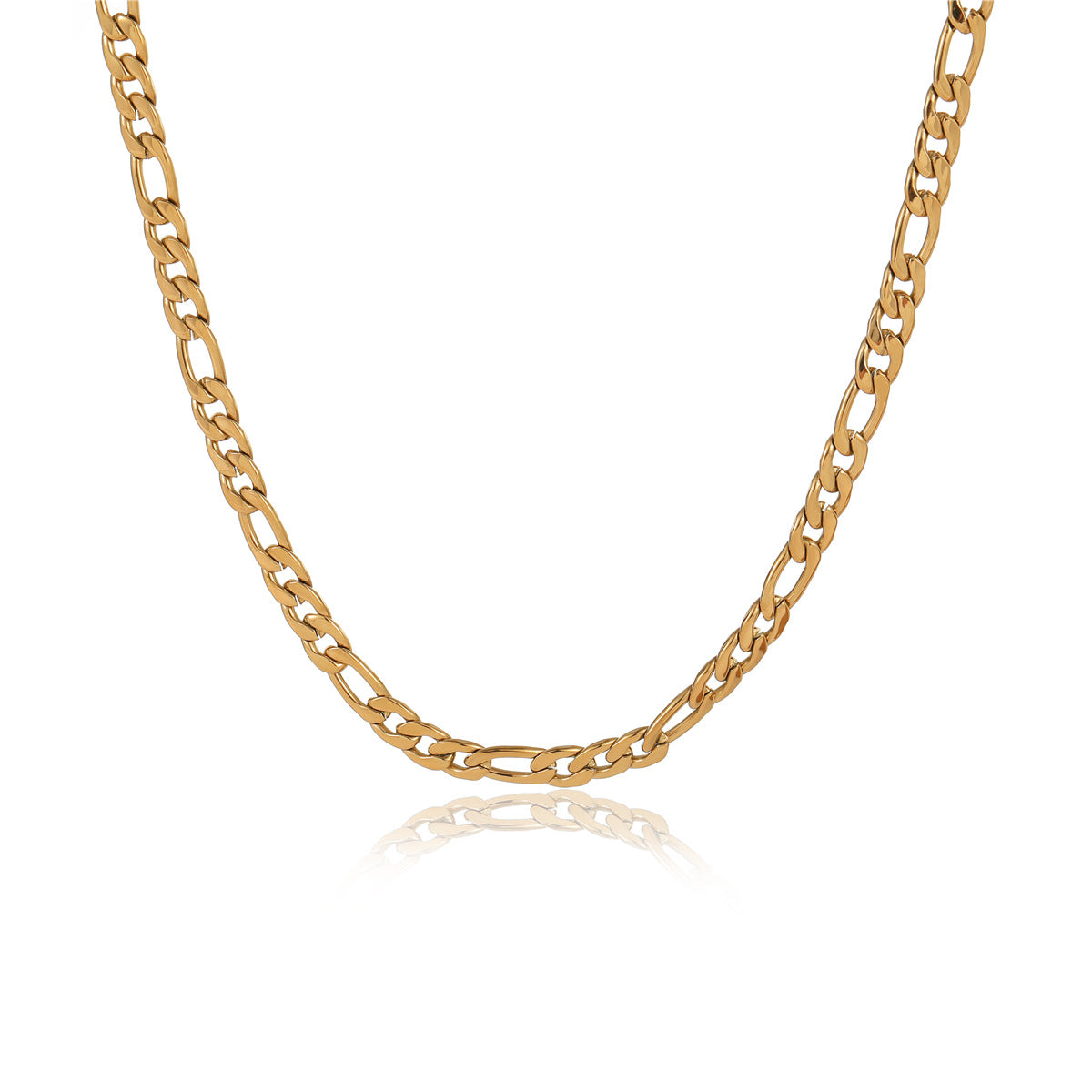 Collar con Colgante de Acero Inoxidable Estilo Hip Hop Minimalista con Baño de Oro de 18K para Mujer, Diseño de Cadena a la Clavícula