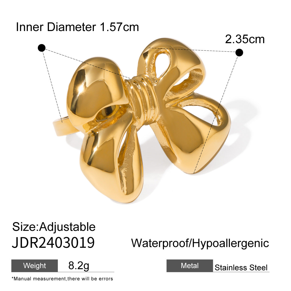 Elegante Collana in Acciaio al Titanio con Fiocco e Finitura Placcata per Donna, Design Geometrico, Gioielli di Lusso Leggeri
