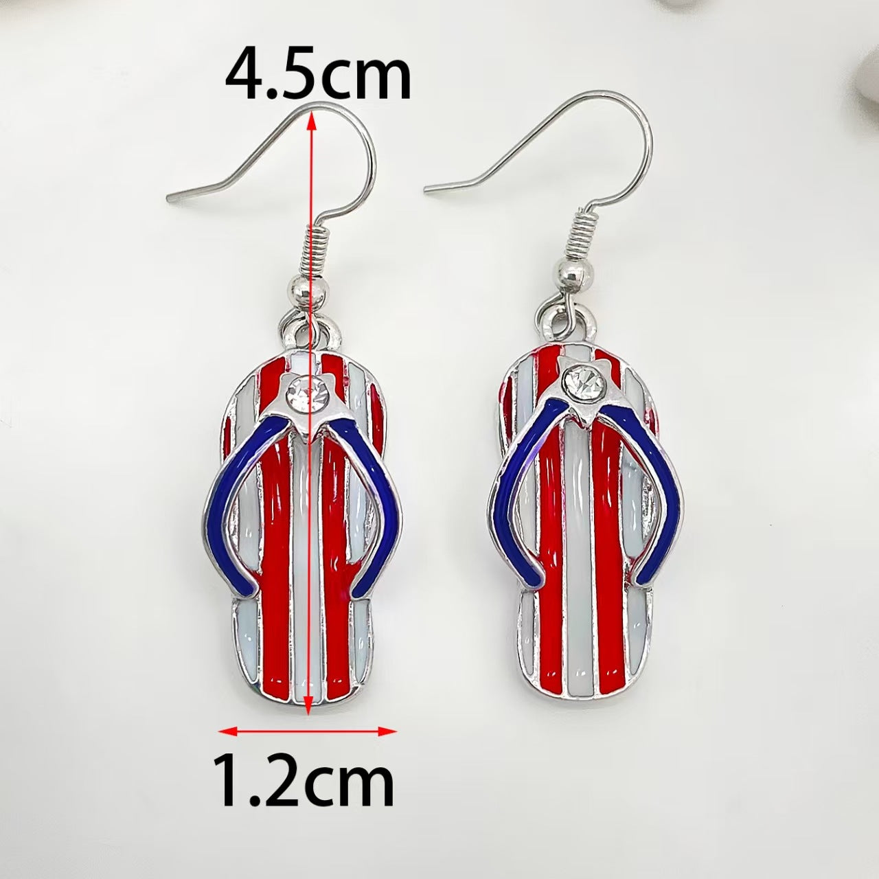 Vintage Geometric Oval Alloy Drip Oil Rhinestone Plated Earrings for Women