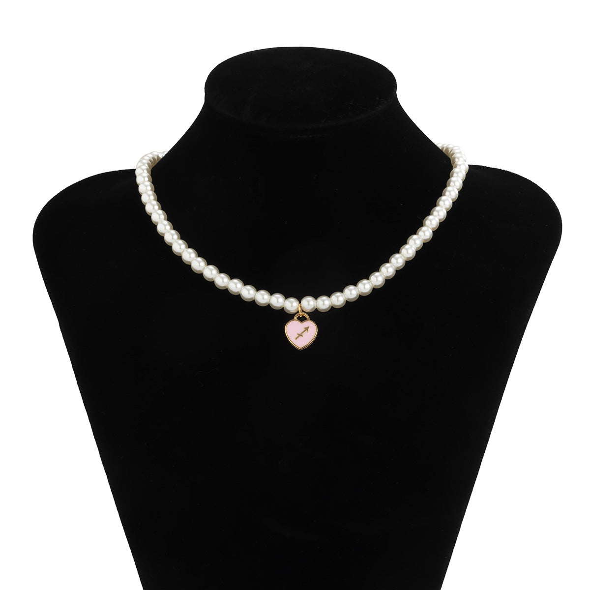 Minimalist Zodiac Pendant Necklace with Alloy Construction and Enamel Finish for Women
