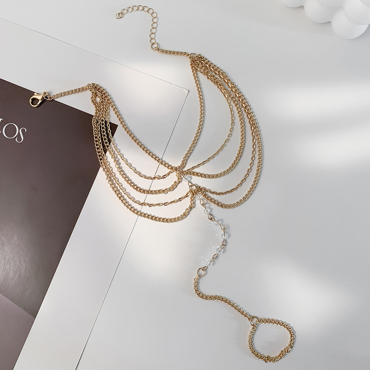 Minimalist Bohemian Ethnic Geometric Alloy Women's Foot Chain with Tassels