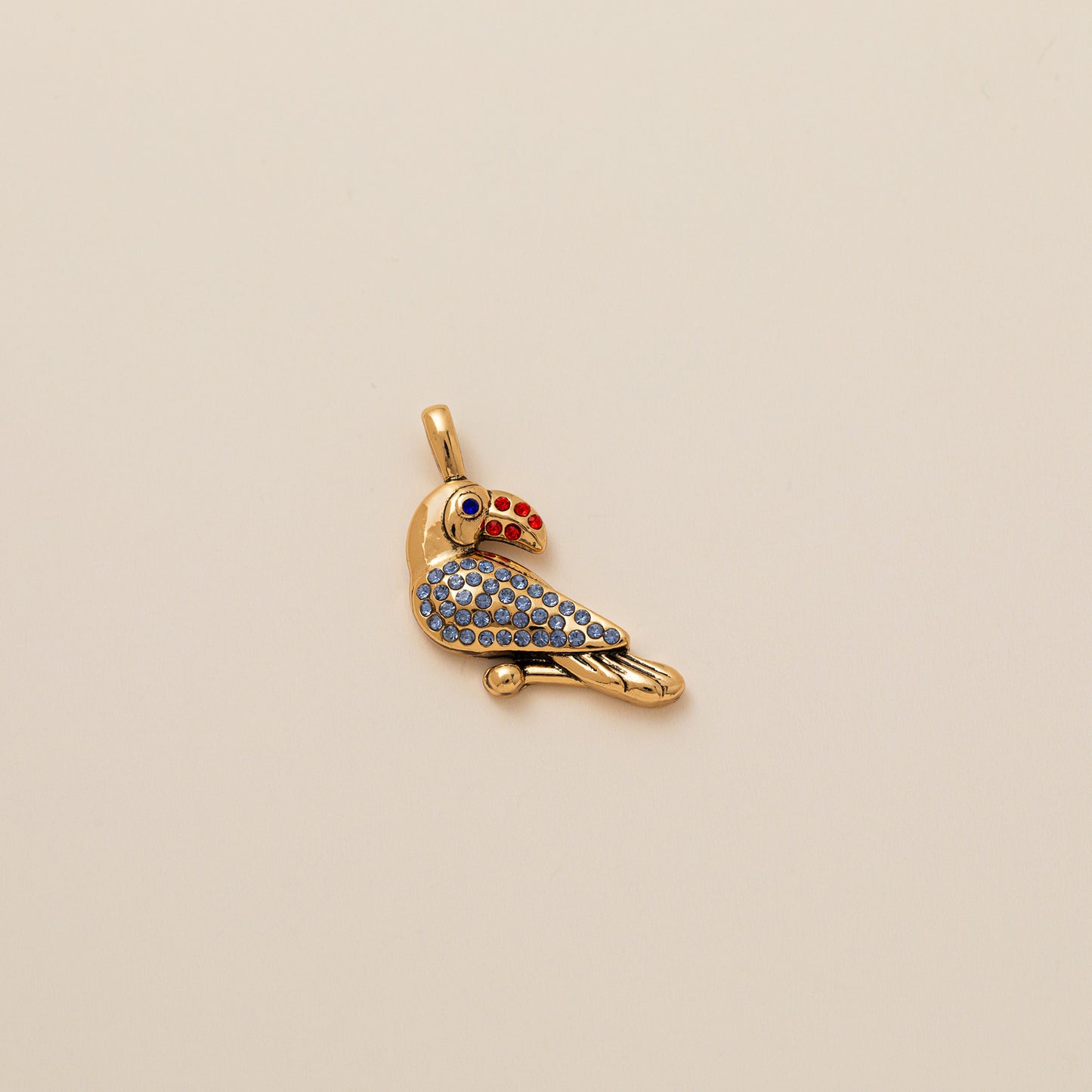 Plated Brass Animal Butterfly Charm Bar Ball Chain Necklace Unisex