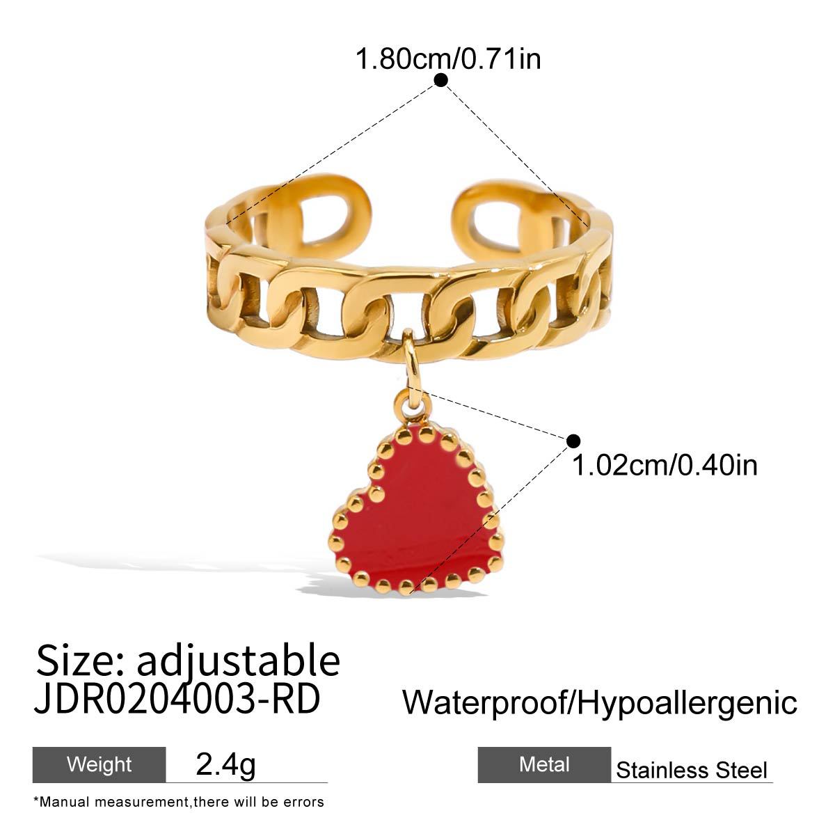 Minimalist Elegant Heart Shaped Stainless Steel and Titanium Steel Plated Stud Earrings for Women