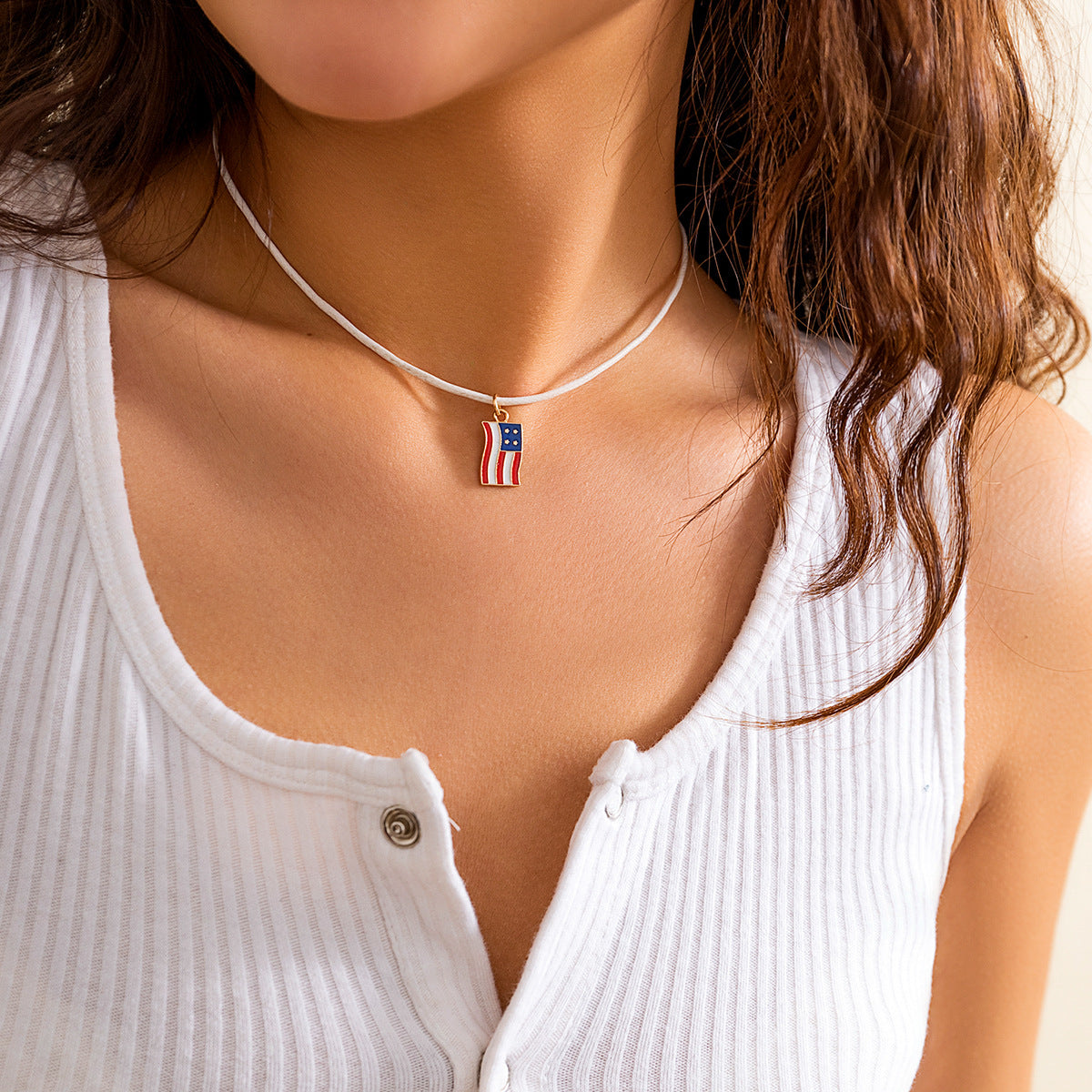 Personalized Heart Star Geometric Pendant Necklace with Bow Detail for Women Alloy Plated Jewelry