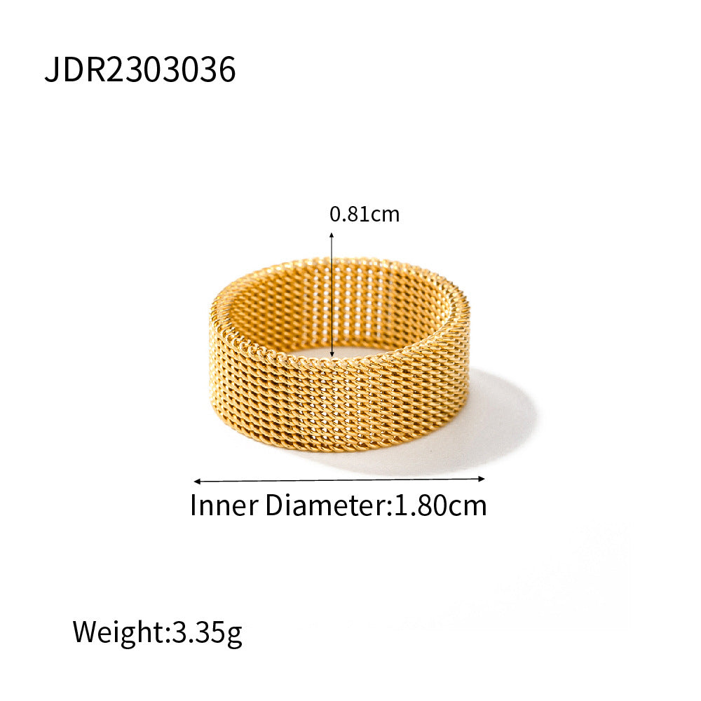 Geometric Plated Stainless Steel Bracelet