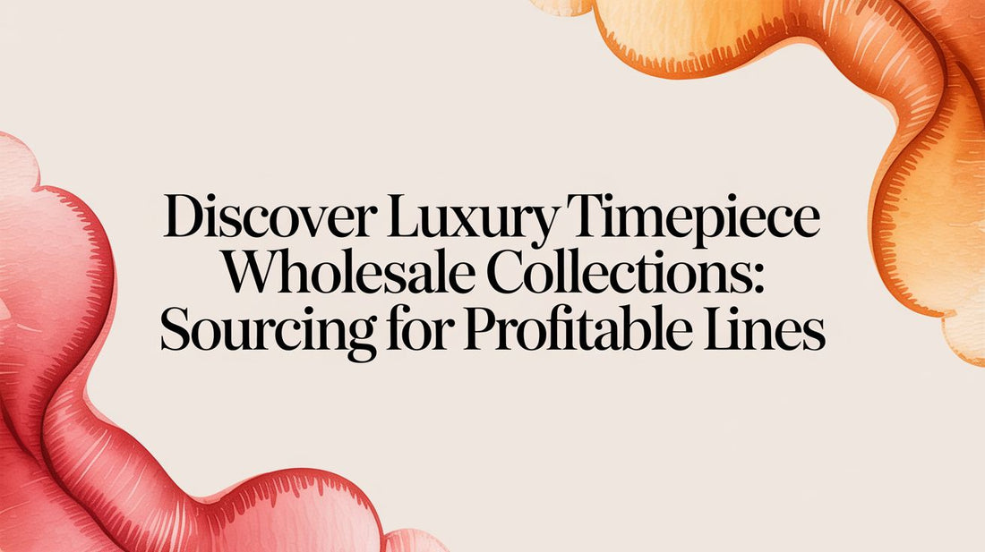 Discover luxury timepiece wholesale collections: Sourcing for Profitable Lines