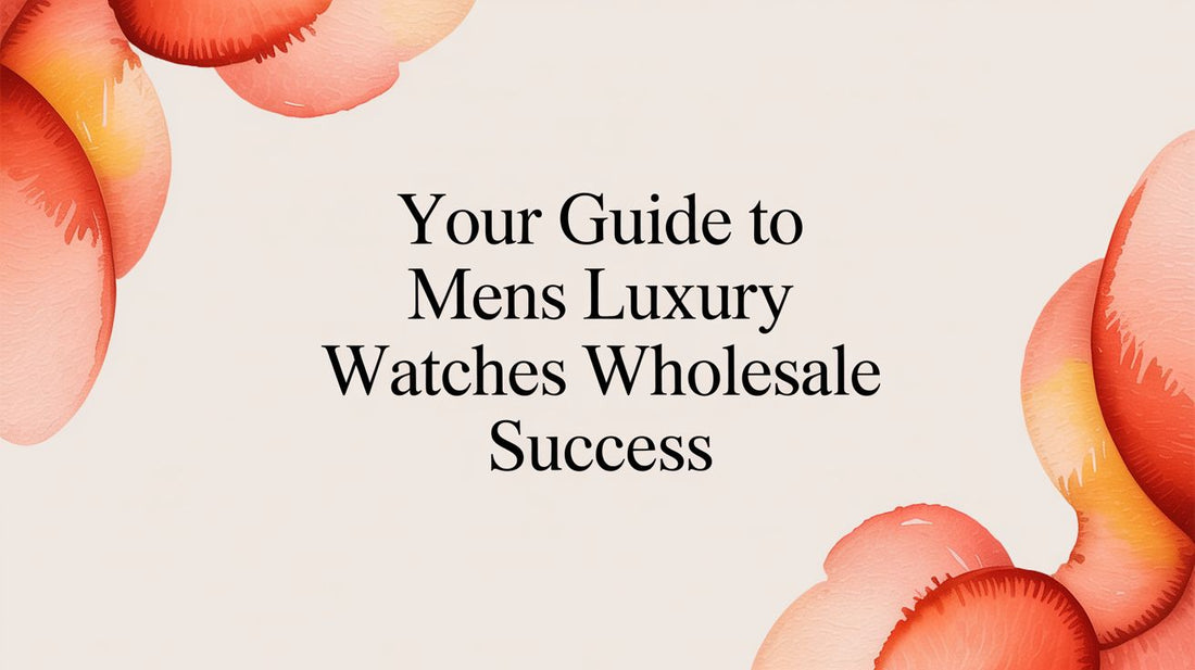 Your Guide to Mens Luxury Watches Wholesale Success