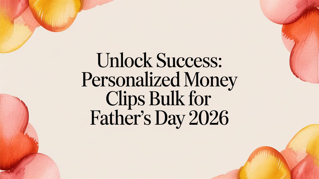 A Retailer's Guide to Personalized Money Clips in Bulk for Father's Day