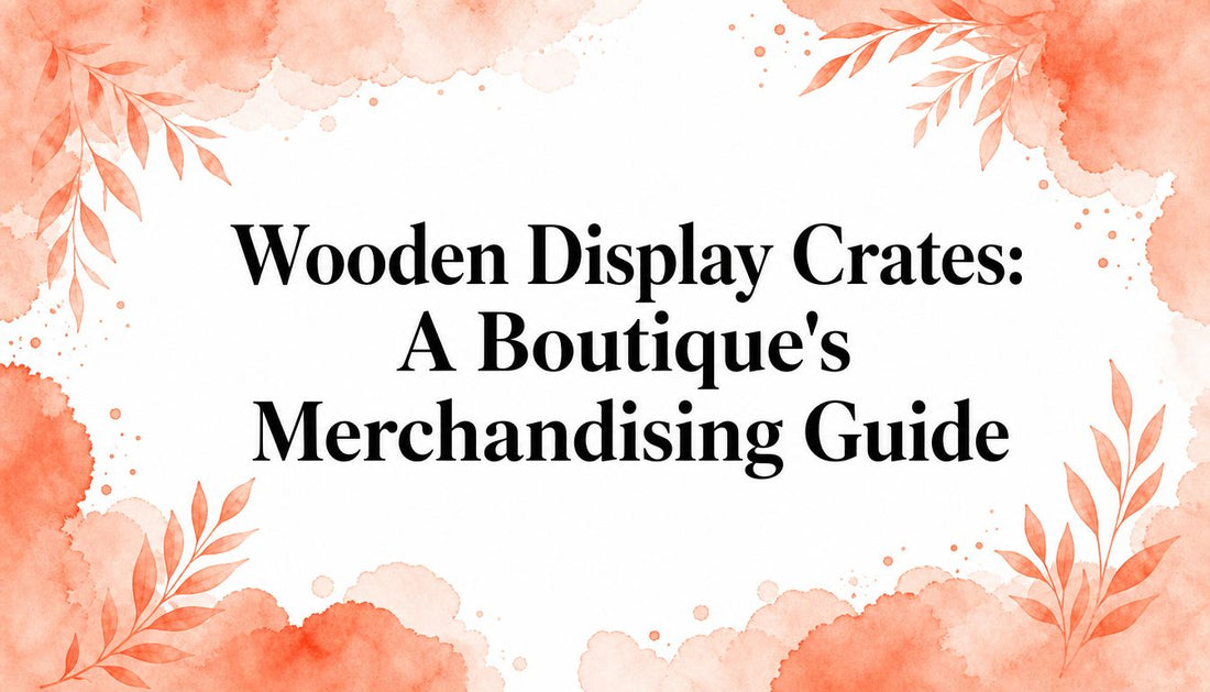 Wooden Display Crates: A Boutique's Merchandising Guide