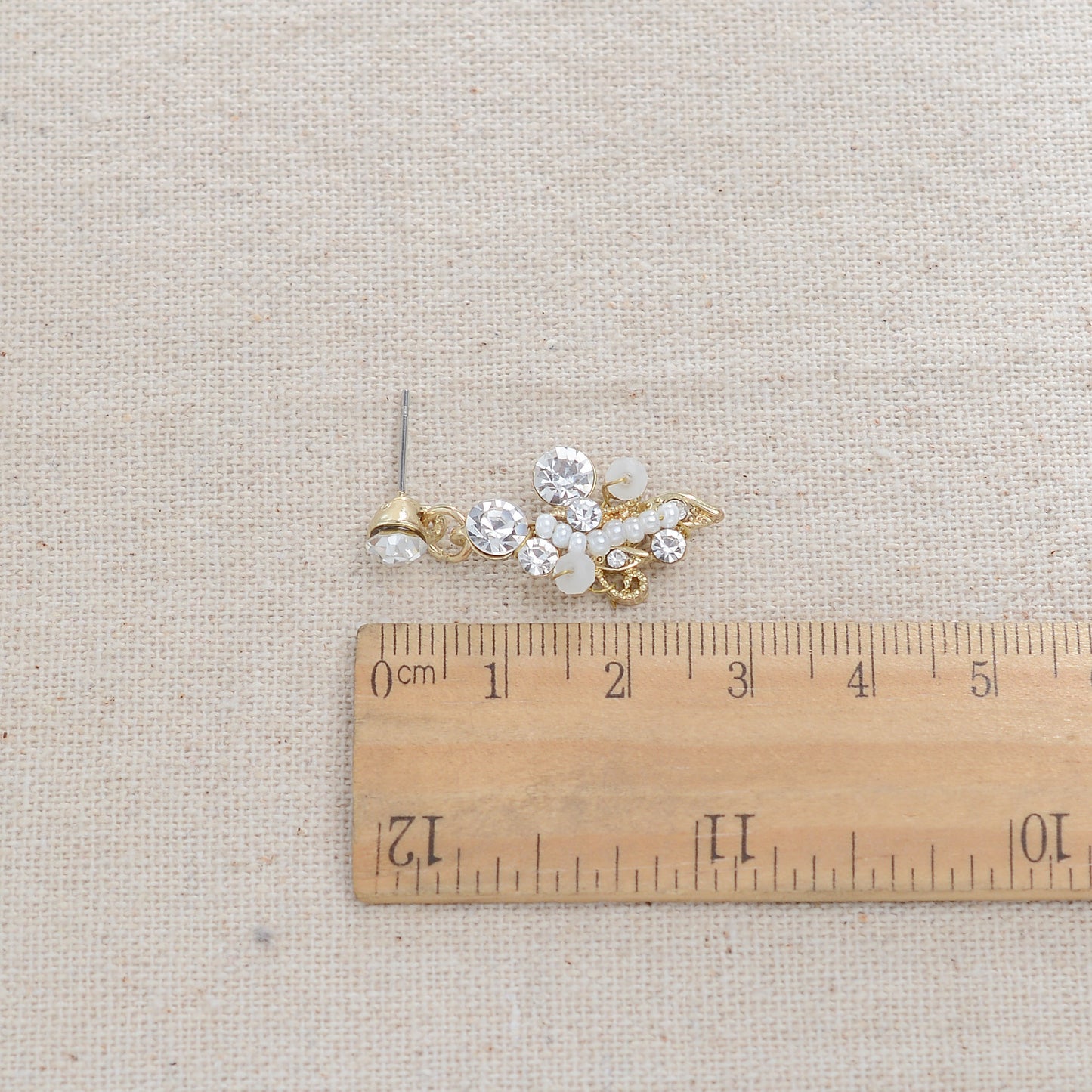Completo di collana e orecchini in lega con strass intarsiati e motivo floreale, con catena Singapore, da donna