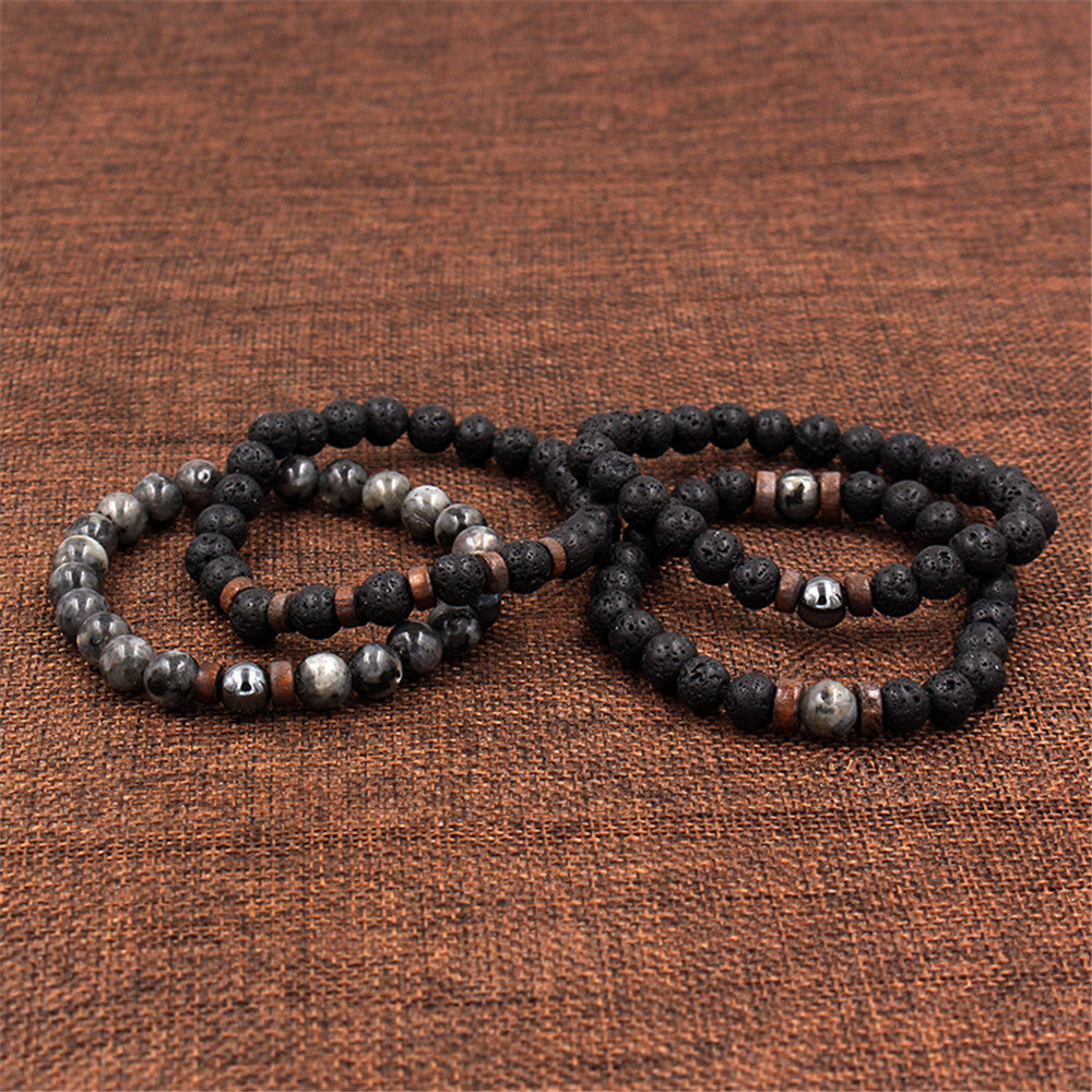 Unisex Handmade Geometric Mixed Materials Bracelet