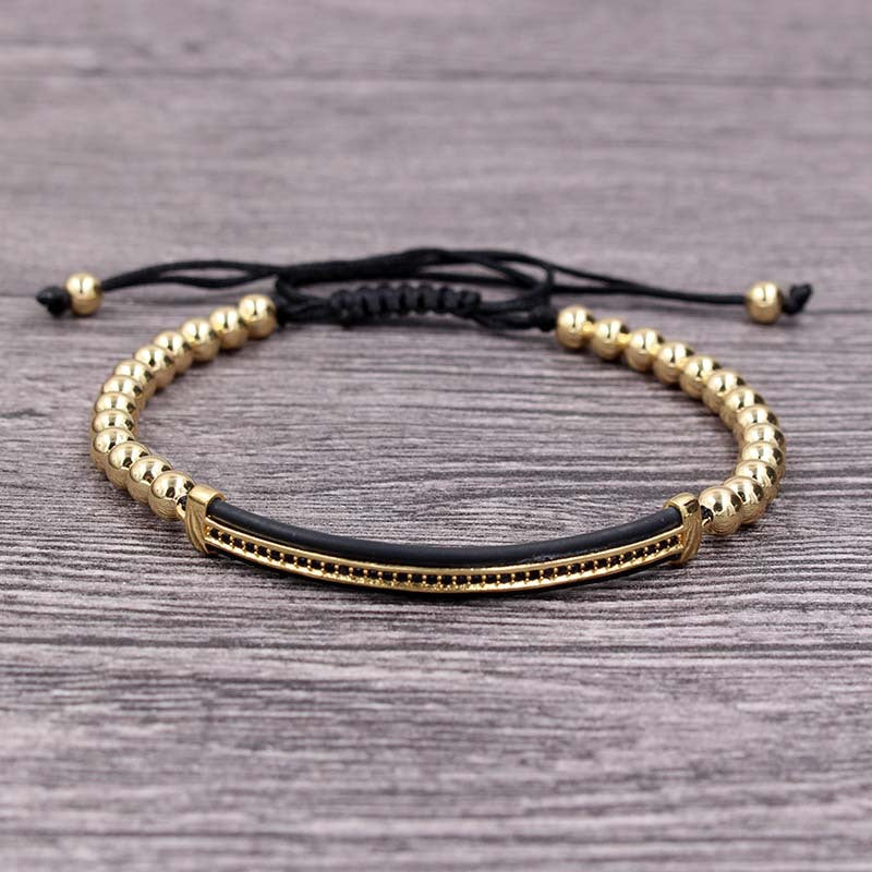 Minimalist Geometric Alloy Plated Bracelet for Unisex