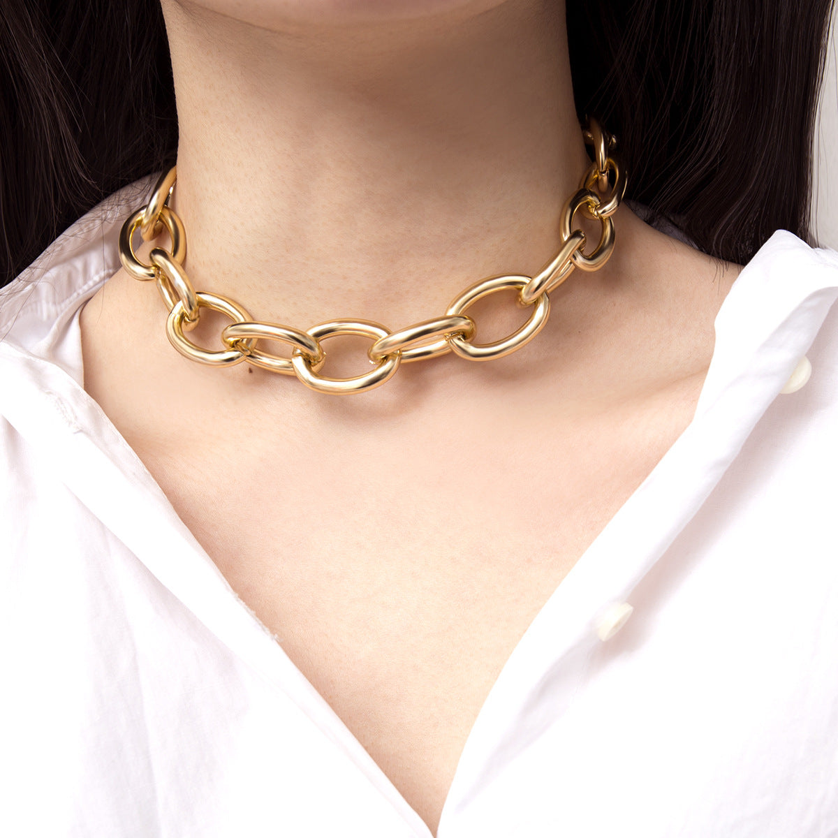 Collana con ciondolo a croce geometrico vintage minimalista audace per donna