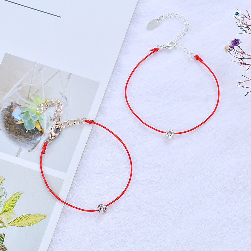 Minimalist Alloy Plated Zircon Bracelet for Women