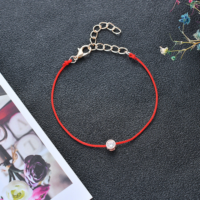 Minimalist Alloy Plated Zircon Bracelet for Women