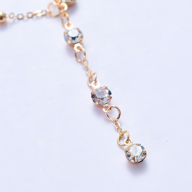 Minimalist Rhinestone Inlay Body Chain for Women