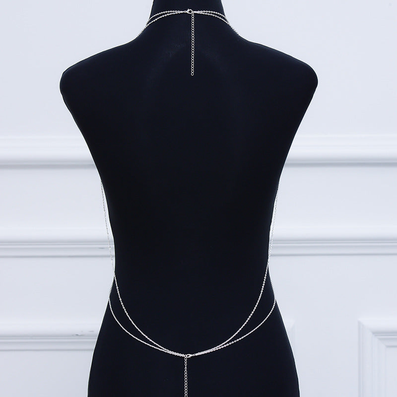 Minimalist Sexy Geometric Body Chain Alloy Plated Jewelry