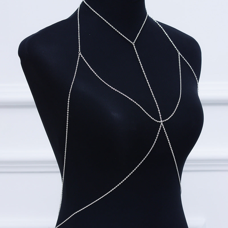 Minimalist Sexy Geometric Body Chain Alloy Plated Jewelry