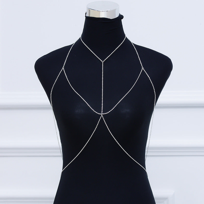 Minimalist Sexy Geometric Body Chain Alloy Plated Jewelry