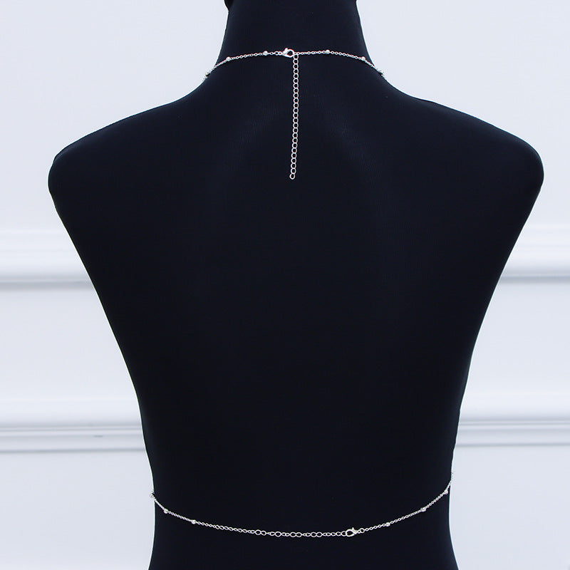 Fashion Geometric Body Chain for Women Alloy Plated Bikini Jewelry