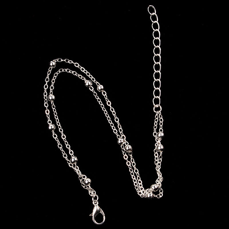 Women's Alloy Beaded Anklet Minimalist Western Style Summer Beach Anklet for Women
