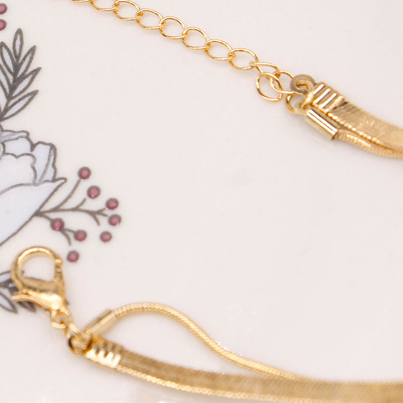 Minimalist Snake Chain Collar Necklace for Women