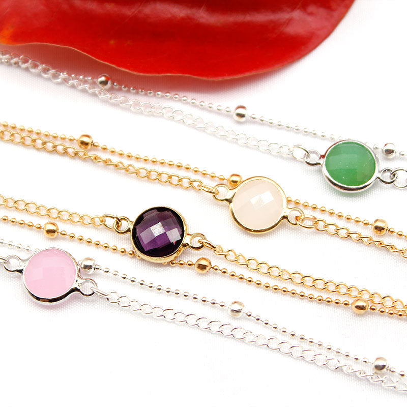Minimalist Alloy Round Anklet