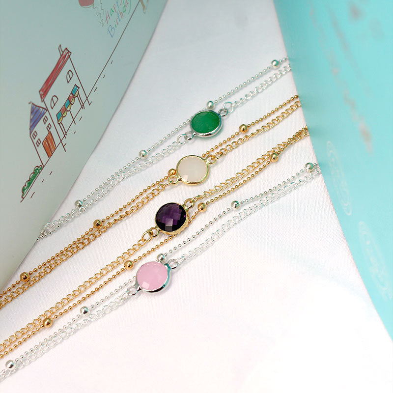 Minimalist Alloy Round Anklet