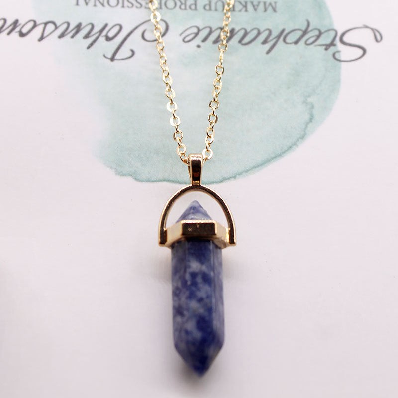 Minimalist Women's Geometric Moon Pendant Necklace in Alloy with Hexagonal Charm Spring Fashion Jewelry
