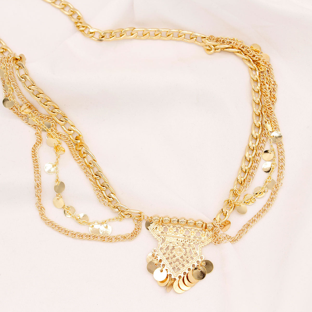 Bohemian Rhinestone Waist Chain for Women Metal Waist Accessory