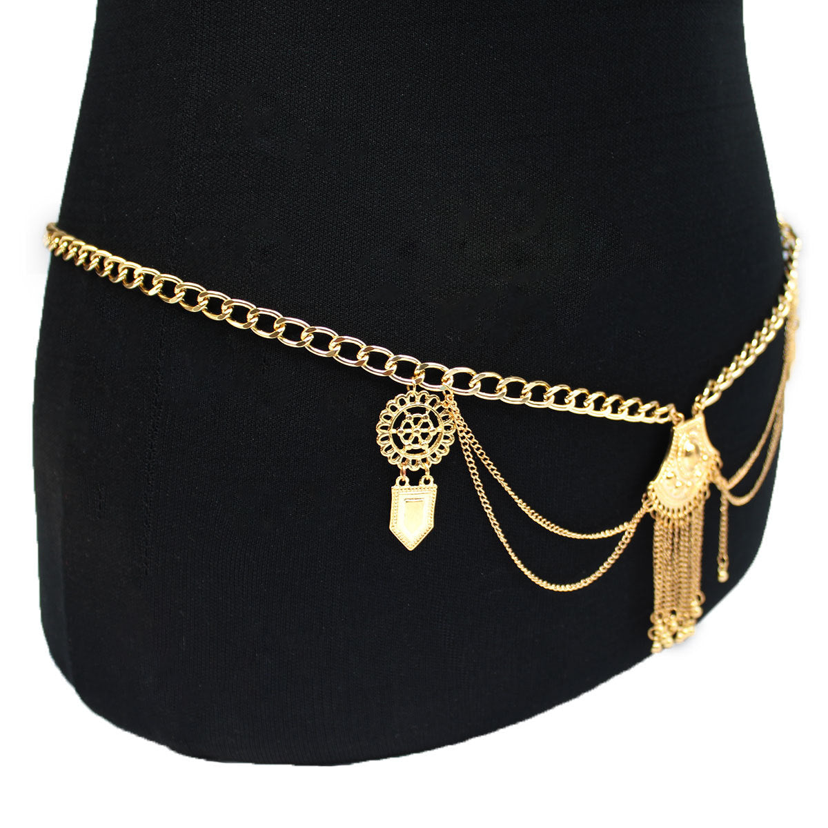 Bohemian Metal Tassel Waist Chain for Women