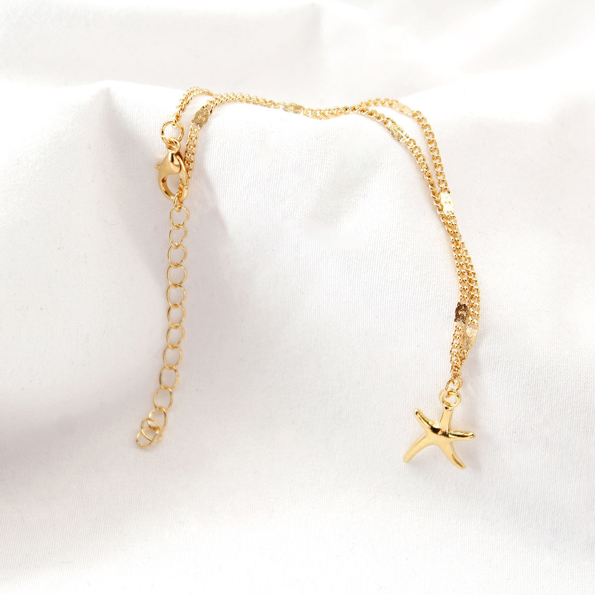 Women's Alloy Star-Shaped Anklet Minimalist Geometric Foot Jewelry Fashion Accessory