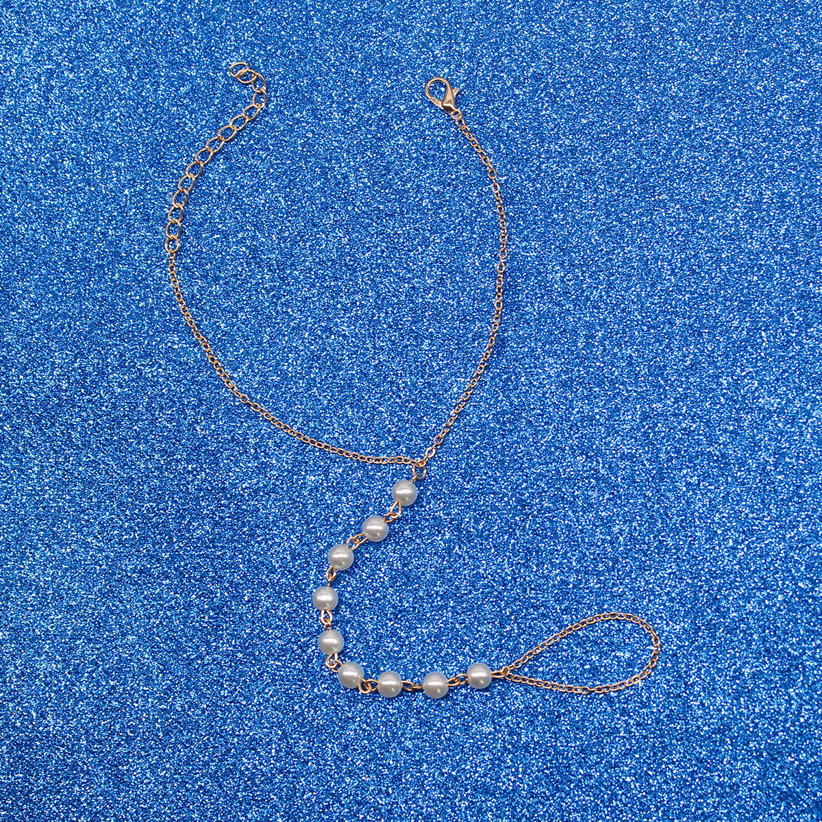Hand-Strung Pearl Bracelet for Women Adjustable Beaded Pearl Link Bracelet Elegant Minimalist Jewelry Gift
