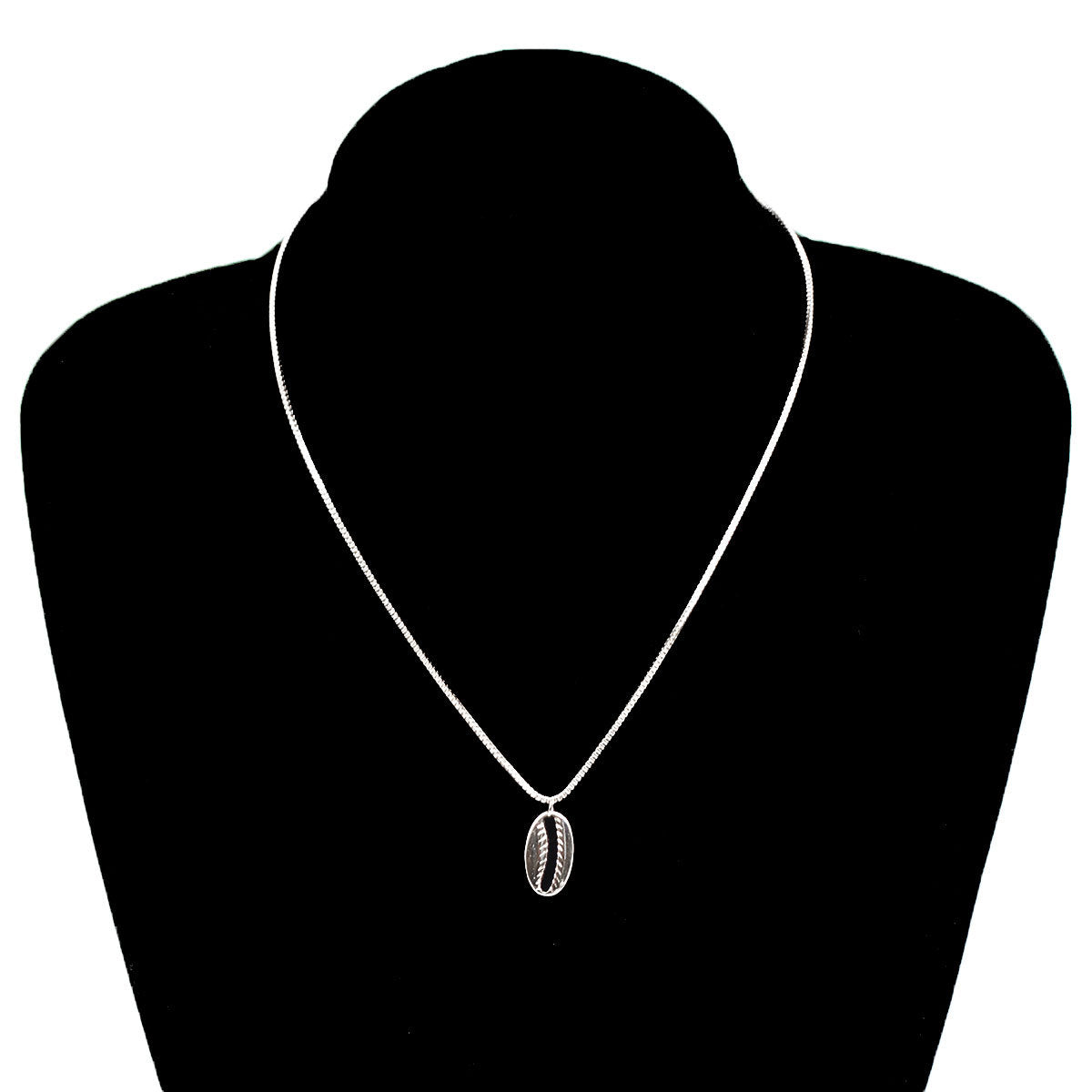 Fashion Minimalist Plated Alloy Shell Necklace Cross Chain Women's Pendant Jewelry