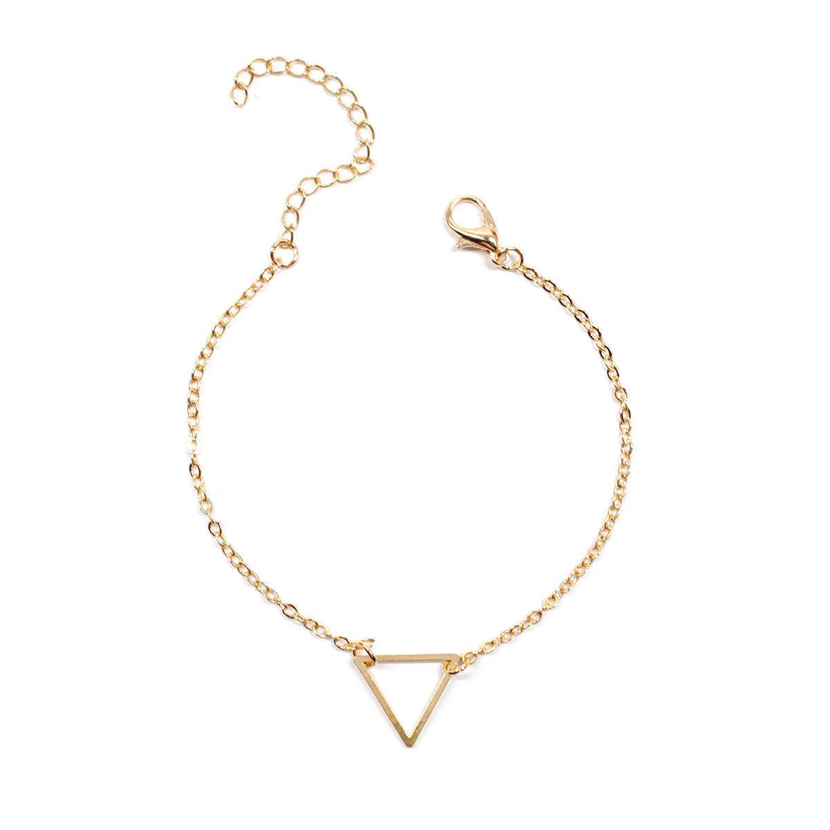 Women's Minimalist Geometric Triangle Bracelet in Alloy Spring Jewelry Gift