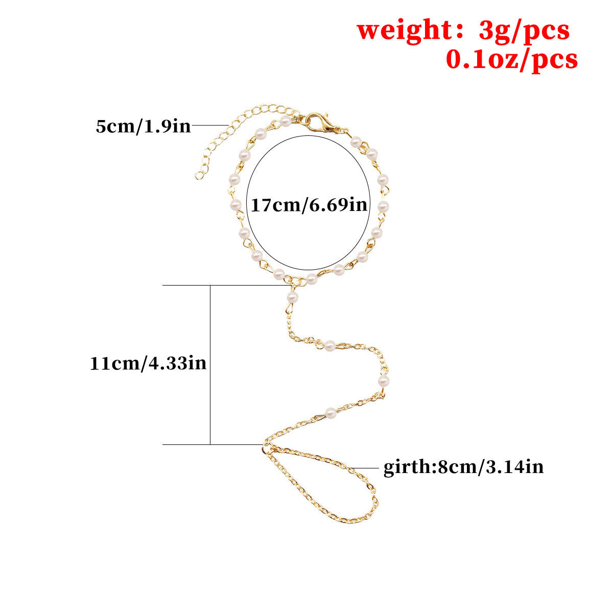 Hand-Strung Pearl Bracelet for Women Geometric Style Fashion Jewelry