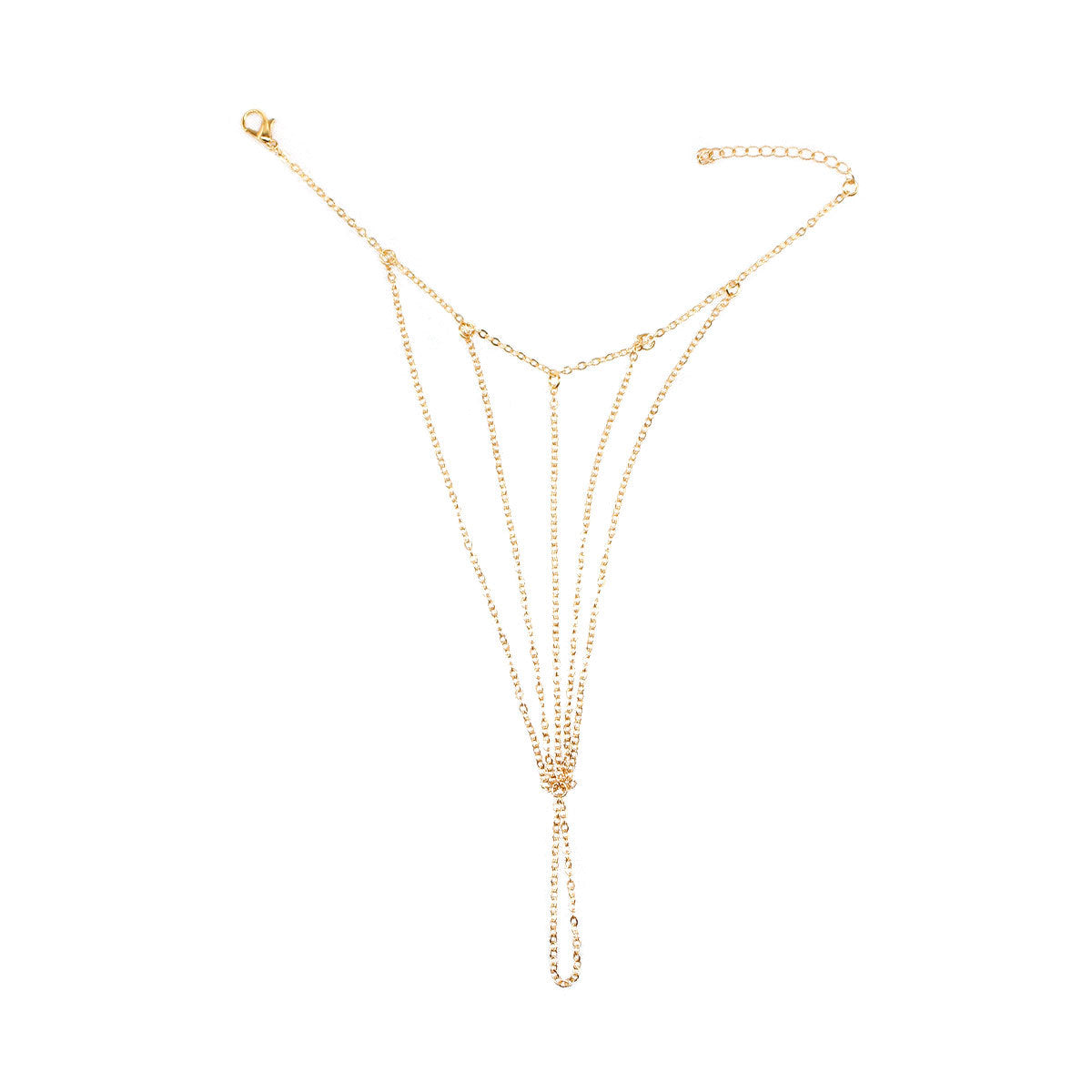Women's Fringe Chain Bracelet Fashionable Layered Tassel Hand Chain Stylish Minimalist Jewelry Accessory