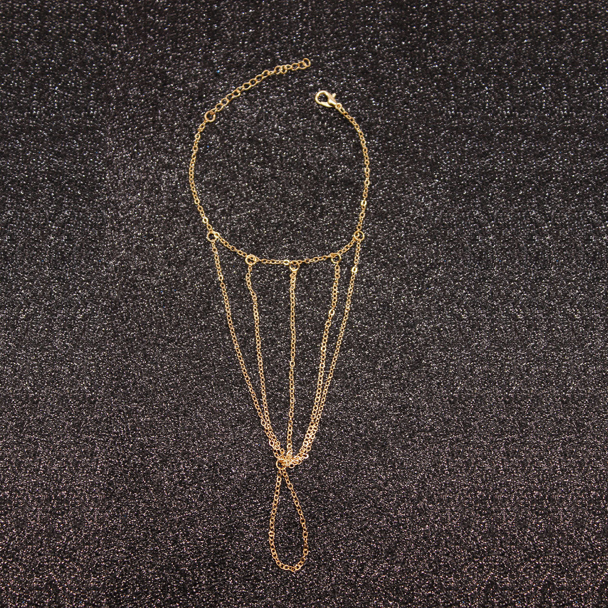 Women's Fringe Chain Bracelet Fashionable Layered Tassel Hand Chain Stylish Minimalist Jewelry Accessory