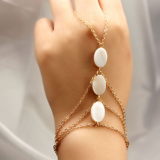 Natural Fresh and Sweet Multi-layer Shell Women's Bracelet for Beach and Travel Souvenir